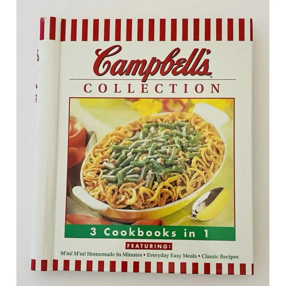 Campbells & Jell-O Collection: Lot of 2 Cookbooks-3 Cookbooks in 1- Spiral-bound